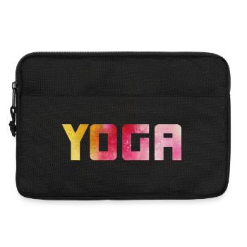 Yoga Holi Meditation om Namaste Watercolor Spirit - Laptop bag 13" - black - Front