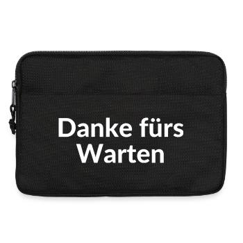 Danke fürs Warten Verspätung unpünktliche Freunde - Laptoptasche 13" - Schwarz - Vorne