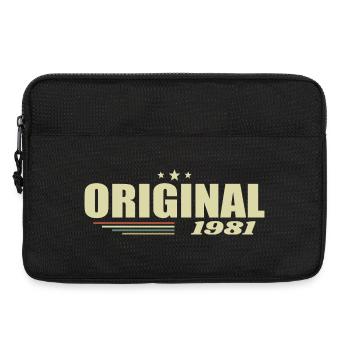 44. Geburtstag 44 Jahre Original 1981 - Laptoptasche 13" - Schwarz - Vorne