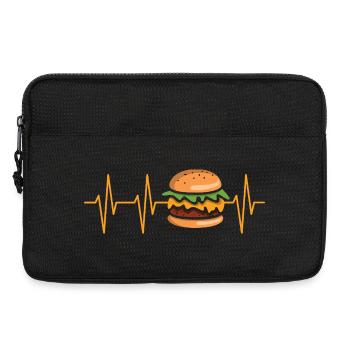 Bande dessinée Burger Heartbeat - Sacoche pour ordinateur portable 13 pouces - noir - Devant