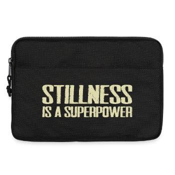 Stille ist eine Superkraft - Laptoptasche 13" - Schwarz - Vorne