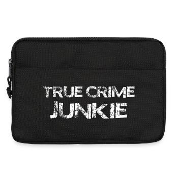 True Crime Junkie – For Crime Fiction and Podcast Fans - Laptop bag 13" - black - Front