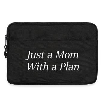 Just a Mom With a Plan - Laptoptasche 13" - Schwarz - Vorne
