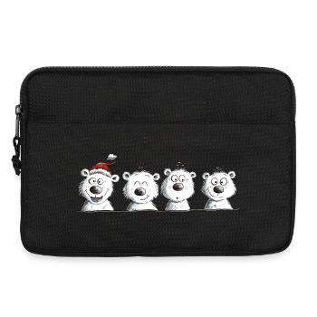 Joyeux Noël de l’équipe des ours polaires - Sacoche pour ordinateur portable 13 pouces - noir - Devant