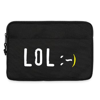 lol - Sacoche pour ordinateur portable 13 pouces - noir - Devant