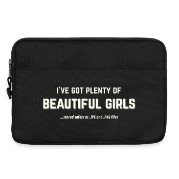 Beautiful Girls stockées sous forme de JPG et PNG - Sacoche pour ordinateur portable 13 pouces - noir - Devant