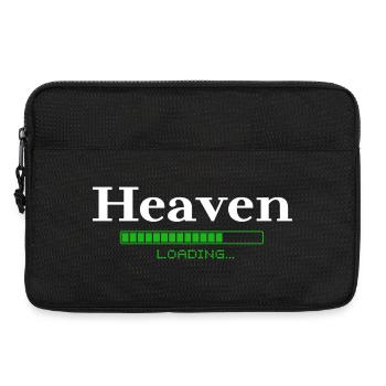 Heaven Loading -  christlich - Laptoptasche 13" - Schwarz - Vorne