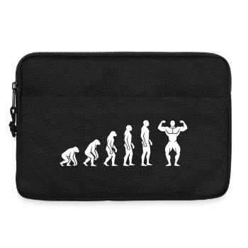 Evolution zum Bodybuilder – Fitness Motivation - Laptoptasche 13" - Schwarz - Vorne