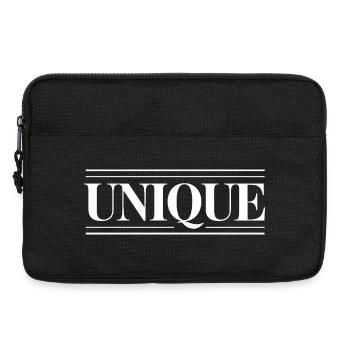 Unique Einzigartig Unikat Selbstwert Einzig Artig - Laptoptasche 13" - Schwarz - Vorne