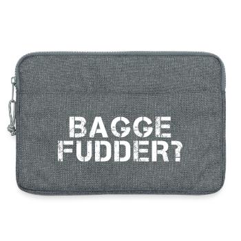 BAGGEFUDDER Hessisch Spruch Hessen lustig - Laptoptasche 13" - Grau meliert - Vorne