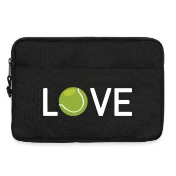 Amateur de tennis - Sacoche pour ordinateur portable 13 pouces - noir - Devant