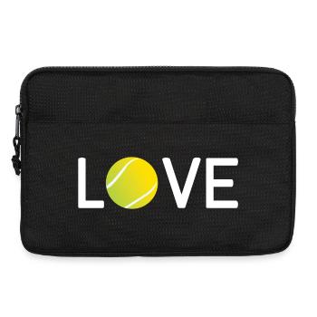 Amateur de tennis - Sacoche pour ordinateur portable 13 pouces - noir - Devant