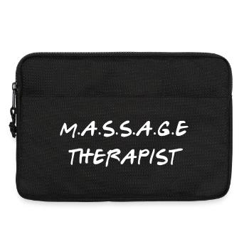 Massage Therapist Gift Wellness Spa Job T-Shirt  - Laptop bag 13" - black - Front