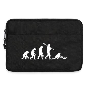 Entwicklung des Curling-Witzes und Wintersportkunst - Laptoptasche 13" - Schwarz - Vorne