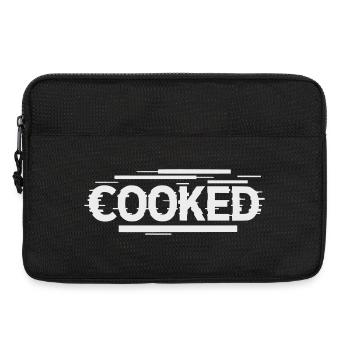 Cooked  - Selbstironische Schrift - Laptoptasche 13" - Schwarz - Vorne