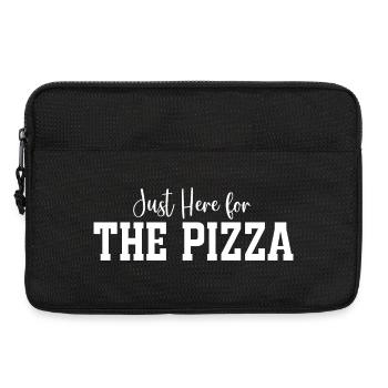 Je suis juste là pour la pizza - Sacoche pour ordinateur portable 13 pouces - noir - Devant