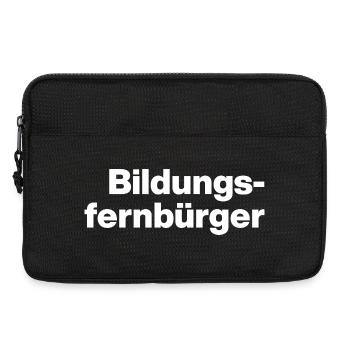 BILDUNGSFERNBÜRGER. DES GENS STUPIDES, SARCASME - Sacoche pour ordinateur portable 13 pouces - noir - Devant
