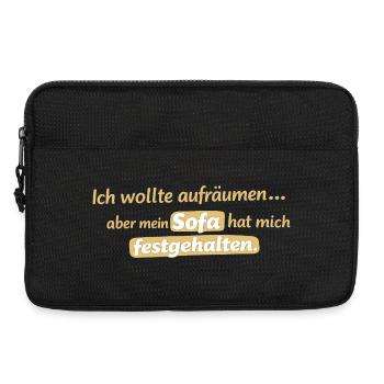 Sofa shackles: Tidying up refused - Laptop bag 13" - black - Front