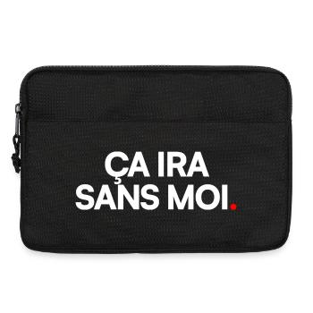 Ça ira sans moi - Sacoche pour ordinateur portable 13 pouces - noir - Devant