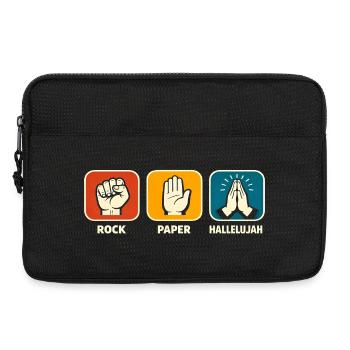 Stein Papier Halleluja Christlicher Gläubiger Jesu - Laptoptasche 13" - Schwarz - Vorne