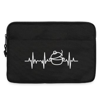 Cooking pot heartbeat - Laptop bag 13" - black - Front