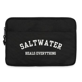 L’eau salée guérit tout - vie à la plage et surf - Sacoche pour ordinateur portable 13 pouces - noir - Devant