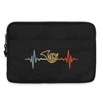 Vintage French Horn ECG - Laptop bag 13" - black - Front
