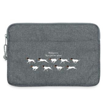 Les Bodegueros courent comme le vent - Sacoche pour ordinateur portable 13 pouces - gris chiné - Devant