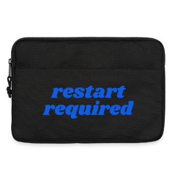 restart required - Laptoptasche 13" - Schwarz - Vorne