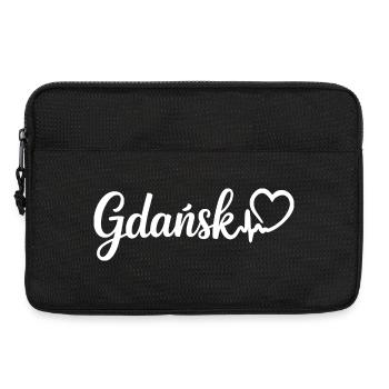 Gdańsk Herzschlag Polen - Laptoptasche 13" - Schwarz - Vorne