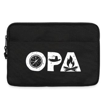 Grand-père campant - Sacoche pour ordinateur portable 13 pouces - noir - Devant