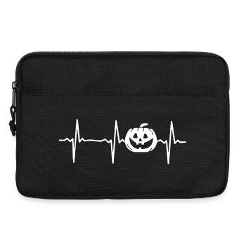 Halloween Heartbeat Pumpkin Halloween Pumpkin - Laptoptasche 13" - Schwarz - Vorne