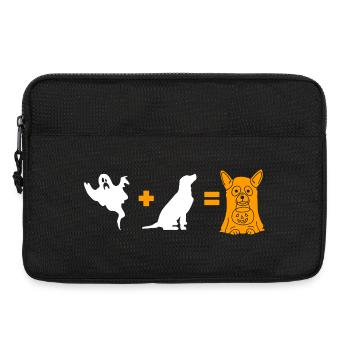 Funny Halloween Dog Ghost - Halloween Dog - Laptoptasche 13" - Schwarz - Vorne