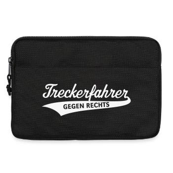 Treckerfahrer Gegen Rechts (Trecker Traktor / V4W) - Laptoptasche 13" - Schwarz - Vorne
