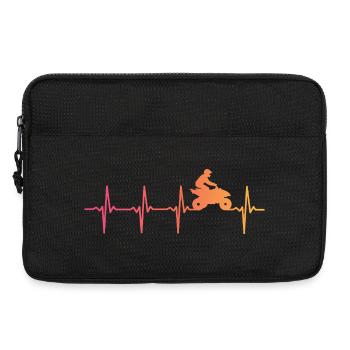 Quad Sunset Heartbeat ATV Quad Rider - Laptoptasche 13" - Schwarz - Vorne
