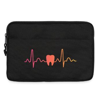 Zahnarzt Sunset Zahnarzt Herzschlag - Laptoptasche 13" - Schwarz - Vorne