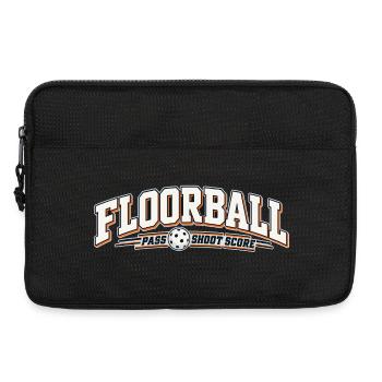 Floorball Pass Schuss Score - Laptoptasche 13" - Schwarz - Vorne