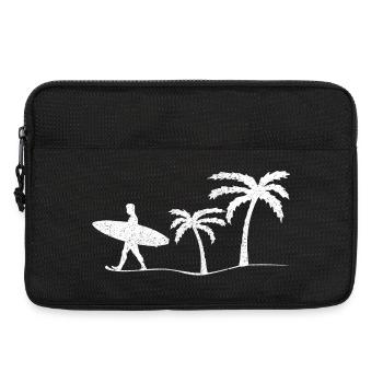 Surfer Surfen - Laptoptasche 13" - Schwarz - Vorne