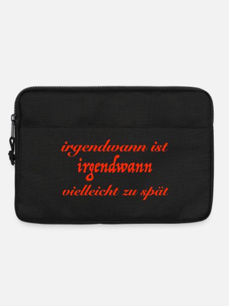 irgendwann - Laptoptasche 13" - Schwarz