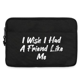 Ich wünschte, ich hätte einen Freund wie mich - Laptoptasche 13" - Schwarz - Vorne