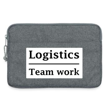 Travail d’équipe logisticien - Sacoche pour ordinateur portable 13 pouces - gris chiné - Devant