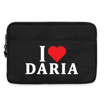t-shirt J’adore Daria t-shirt idée cadeau - Sacoche pour ordinateur portable 13 pouces - noir - Devant