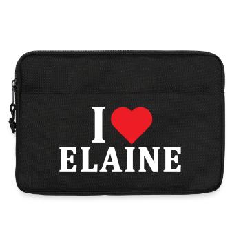 T-Shirt Ich liebe Elaine T-Shirt Geschenkidee - Laptoptasche 13" - Schwarz - Vorne