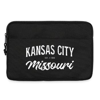 Kansas City Missouri Vintage Lettering - Laptop bag 13" - black - Front