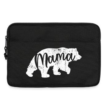 Mama Bear Script Logo - Sacoche pour ordinateur portable 13 pouces - noir - Devant