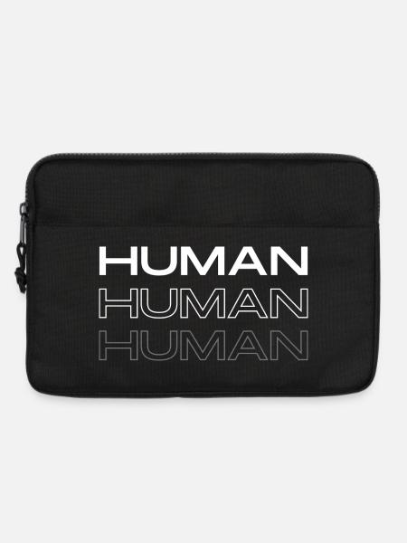 Mensch - Laptoptasche 13" - Schwarz