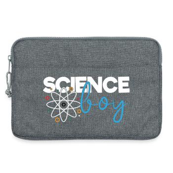 Garçon de science - Sacoche pour ordinateur portable 13 pouces - gris chiné - Devant