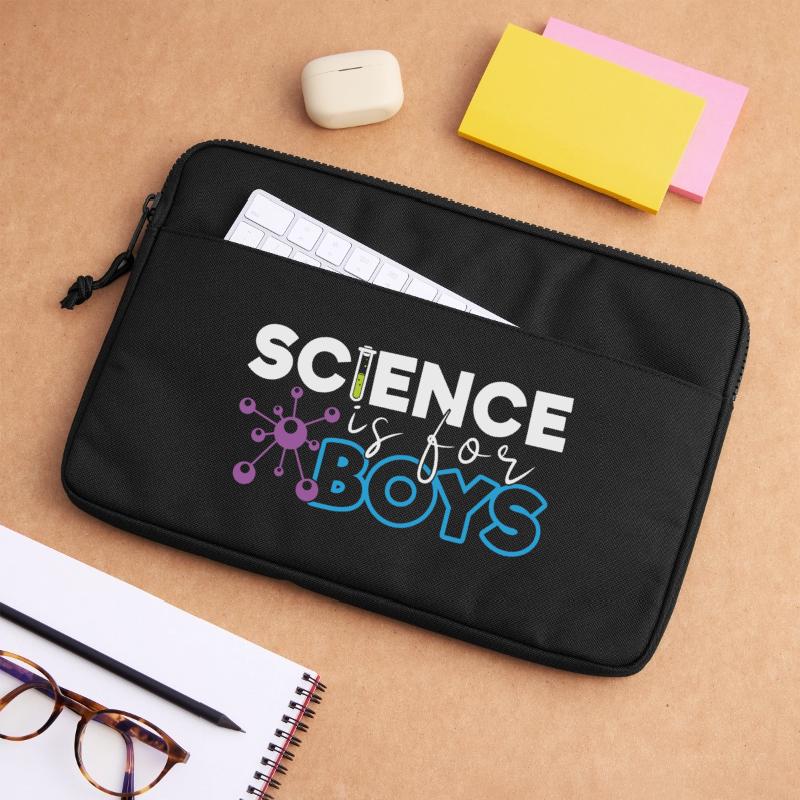 La science, c’est pour les garçons Sacoche pour ordinateur portable 13 pouces