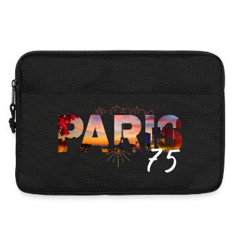 Paris Skyline Cutout 75 - Laptop bag 13" - black - Front
