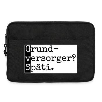 Grundversorger? Späti. GvS Berlin mit Humor lustig - Laptoptasche 13" - Schwarz - Vorne